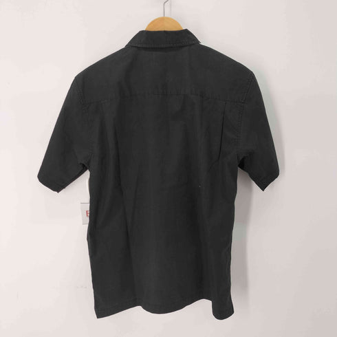バンズ VANS ワッペンロゴ 半袖ワークシャツ メンズ import:M